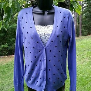 Loft polka-dot cardigan